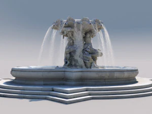 triton fountain 3D Model