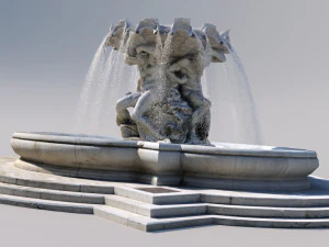 triton fountain 3D Model
