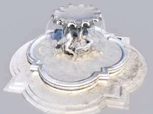 triton fountain 3D मॉडल