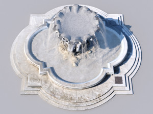 triton fountain 3D मॉडल