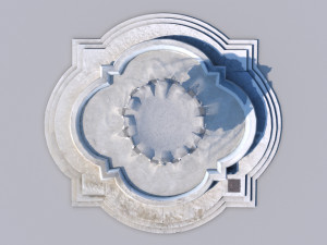 triton fountain 3D मॉडल