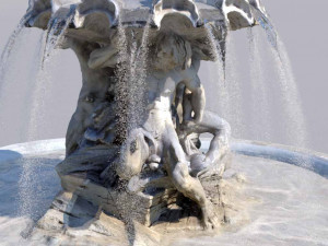 triton fountain 3D मॉडल
