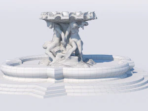 triton fountain 3D Model