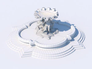 triton fountain 3D Model