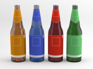 beer bottles 3D Model