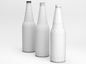 beer bottles 3D Model