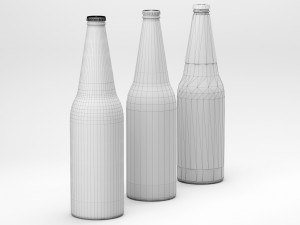 beer bottles 3D Model