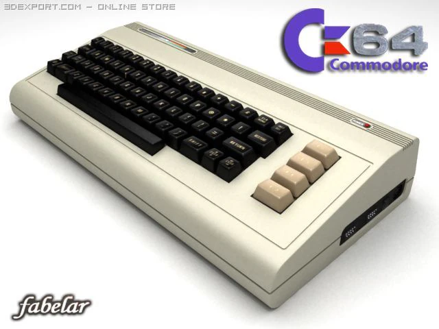 Comodoro C64 Modelo 3D .c4d .max .obj .3ds .fbx .stl .blend 