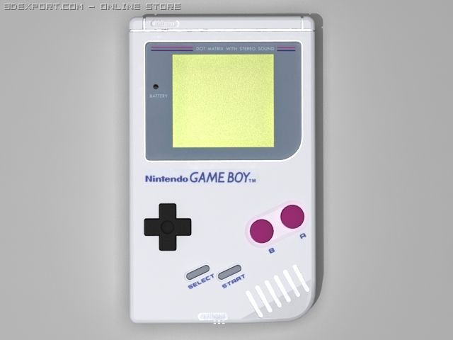 GBC Game boy color in four colors 3D Model in Other 3DExport