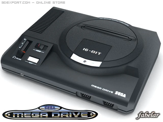 sega megadrive 3D Model .c4d .max .obj .3ds .fbx .stl .blend 
