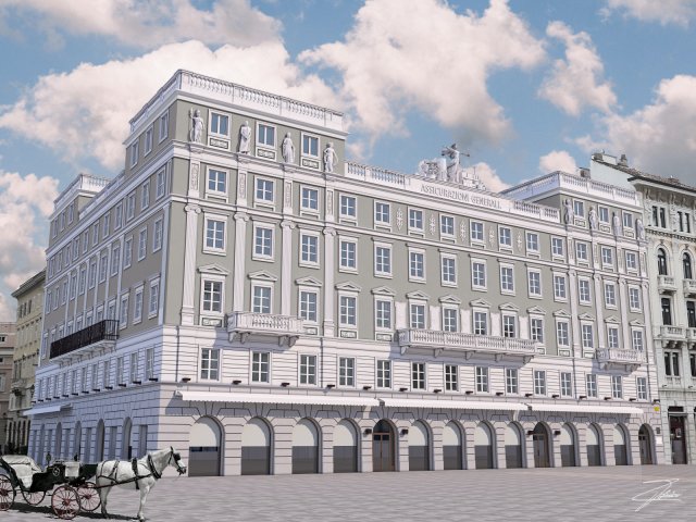 palazzo stratti 3D Model .c4d .max .obj .3ds .fbx .stl .blend 