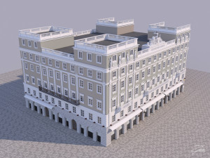 palazzo stratti 3D Model