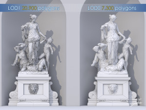 fountain of teti Model 3D