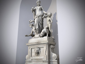 fountain of teti Model 3D