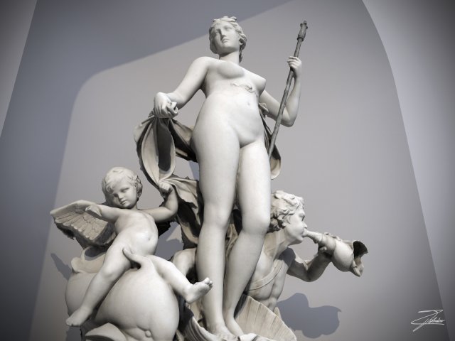 fountain of venus 3D मॉडल .c4d .max .obj .3ds .fbx .stl .blend 