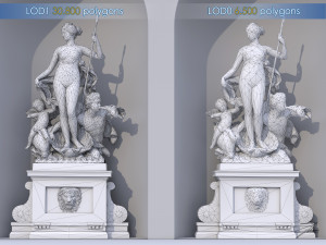 fountain of venus 3D मॉडल
