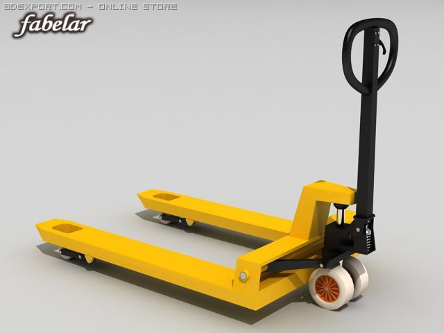 pallet jack 3D मॉडल .c4d .max .obj .3ds .fbx .stl .blend 