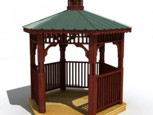 凉亭 3D 模型