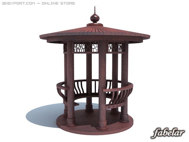 gazebo 2 Model 3D .c4d .max .obj .3ds .fbx .stl .blend 