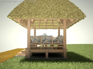 gazebo 3 3D Model