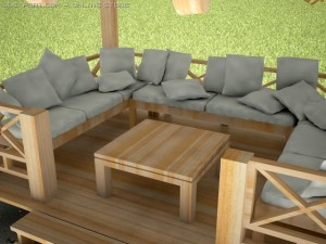 gazebo 3 3D Model
