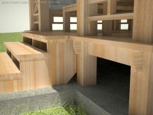 gazebo 3 3D Model