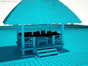 gazebo 3 3D Model