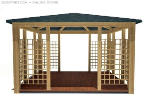 gazebo 4 3D Model
