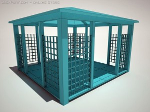 gazebo 4 3D Model