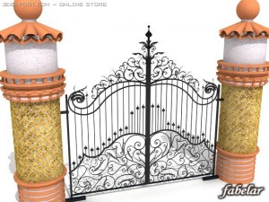 iron gate Modelo 3D