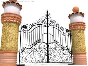 iron gate Model 3D