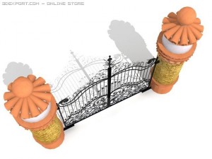 iron gate Model 3D
