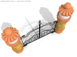 iron gate 3D Model