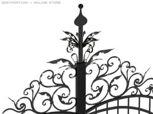 iron gate Model 3D