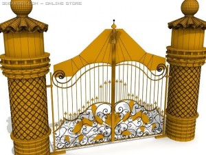 iron gate Model 3D