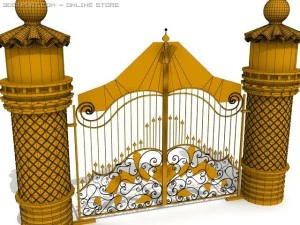 iron gate 3D Model