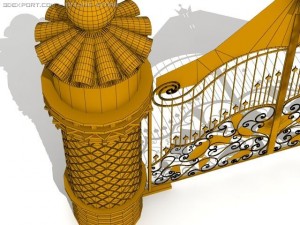 iron gate Model 3D
