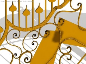 iron gate Model 3D