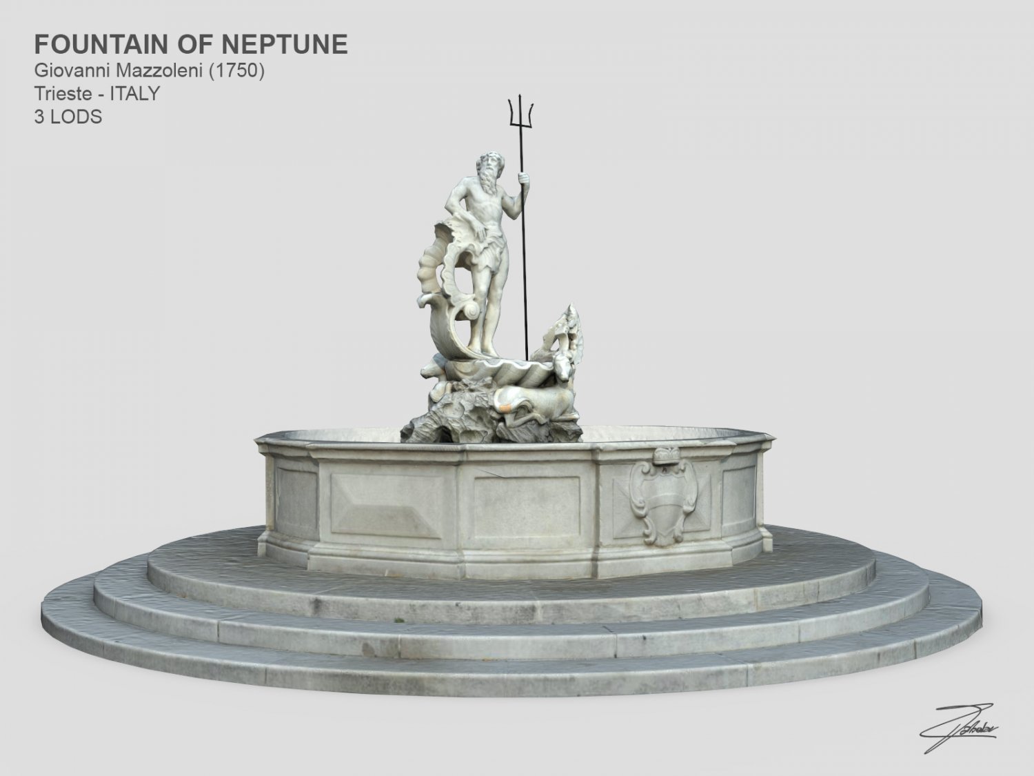 Нептун 3д. Макет фонтана. Фонтан 3d модель. STL мадэль фантан. 3д модель фонтан фронтально.