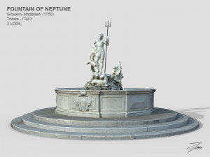 fountain of neptune Modèle 3D