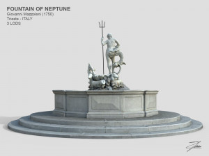 fountain of neptune Modèle 3D
