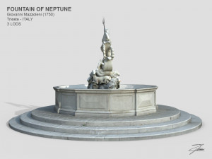 fountain of neptune Modèle 3D