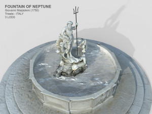 fountain of neptune Modèle 3D