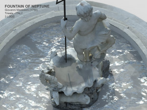 fountain of neptune Modèle 3D