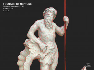 fountain of neptune Modèle 3D