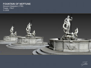 fountain of neptune Modèle 3D
