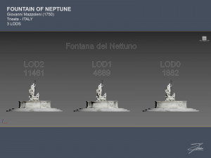fountain of neptune Modèle 3D