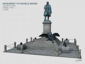 monument to daniele manin 3D Model