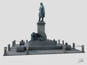 monument to daniele manin Modèle 3D