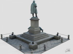 monument to daniele manin Modèle 3D